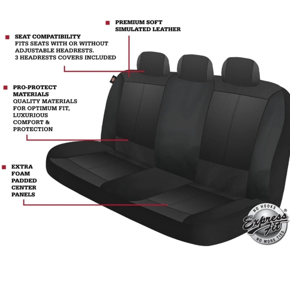 NWT Dickies Black Icon Low Back Houston Truck Bench Seat Cover - Picture 3 of 5